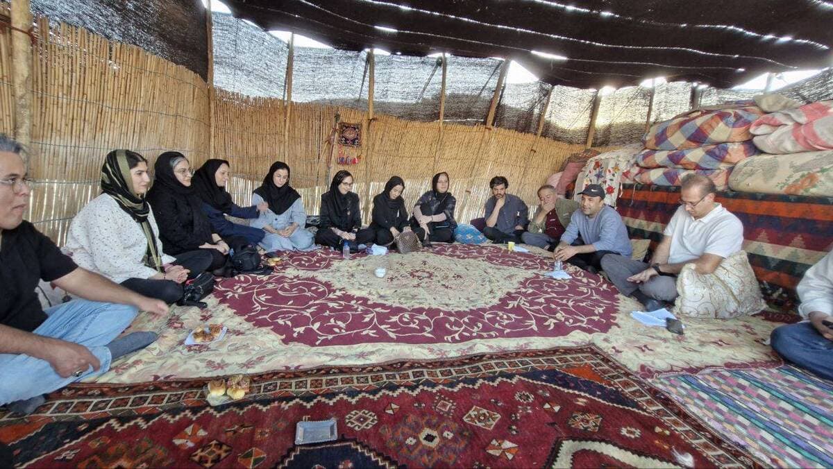 سیاه‌ چادرهای عشایر سرگچینه میزبان رویداد فرهنگی هنری"وُرد واژه ها" شد