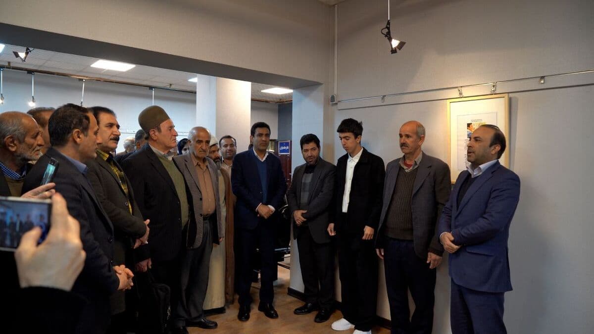 آیین افتتاحیه نمایشگاه «چند پرده از شاهنامه» در نگارخانه باران برگزار شد