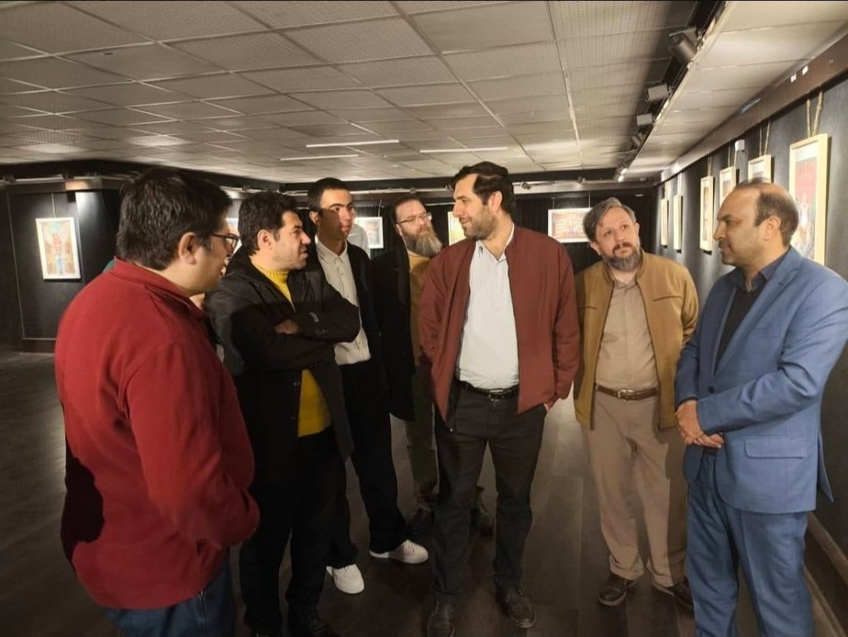 نمایشگاه «چند پرده از شاهنامه» در گالری مهر و ماه حوزه هنری فارس برپا شد