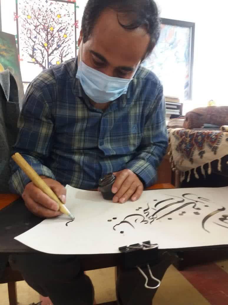 کتابت جز 19 قرآن کریم در حوزه هنری کهگیلویه وبویراحمد