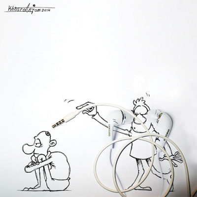 مجموعه ای از کاریکاتور های مجید خسروانجم