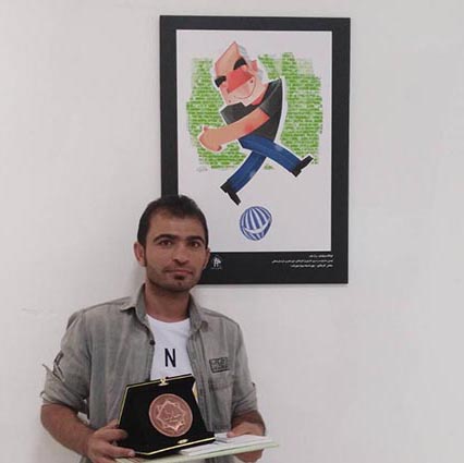 اثر ابوالقاسم طحانیان کاریکاتوریست بوشهری شایسته تقدیر شد