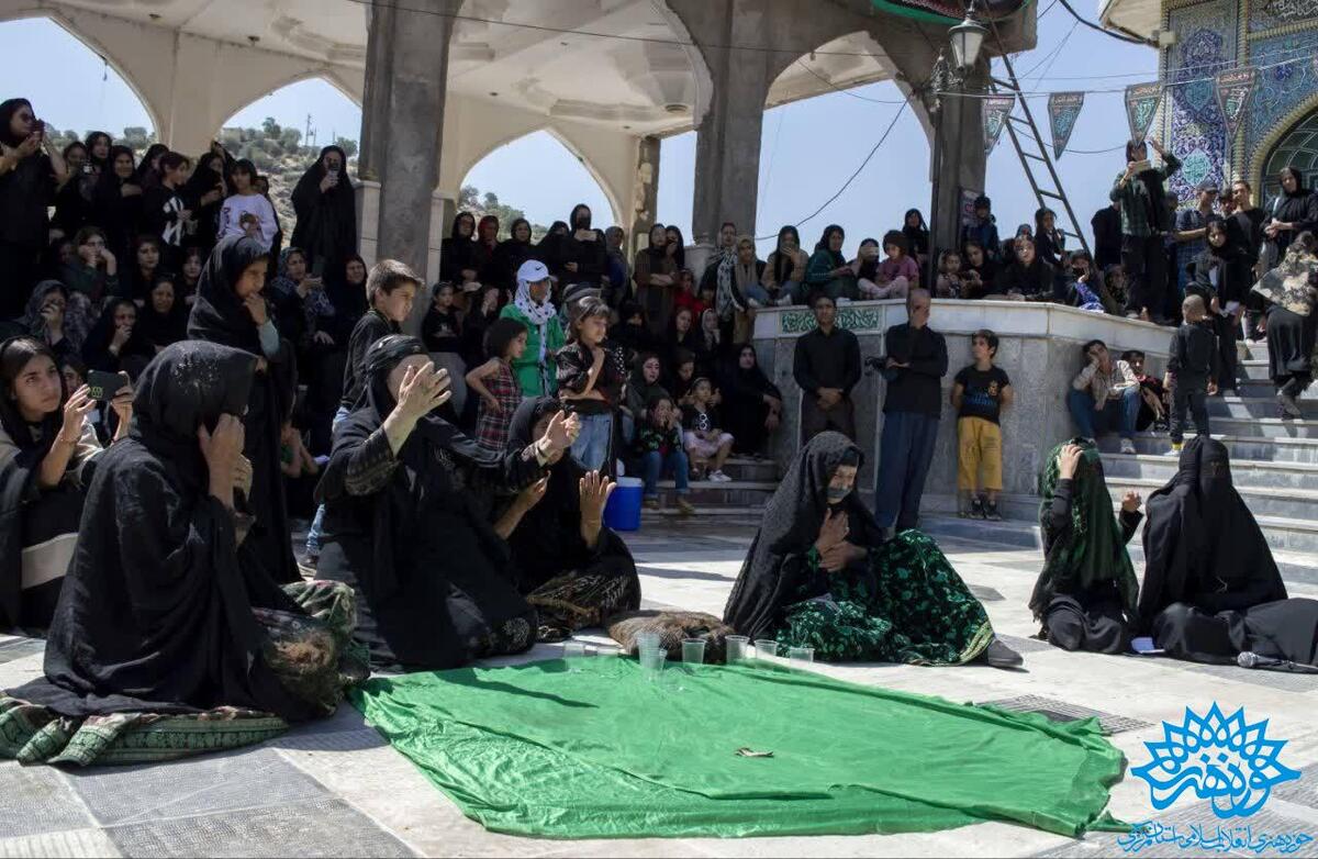 به مناسبت ایام تاسوعا و عاشورای حسینی شبه تعزیه خرابه شام پذیرای عاشقان حسینی بود