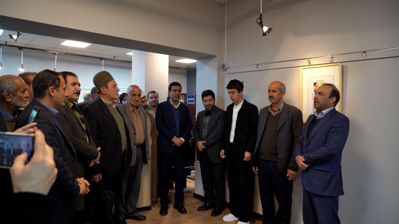 آیین افتتاحیه نمایشگاه «چند پرده از شاهنامه» در نگارخانه باران برگزار شد