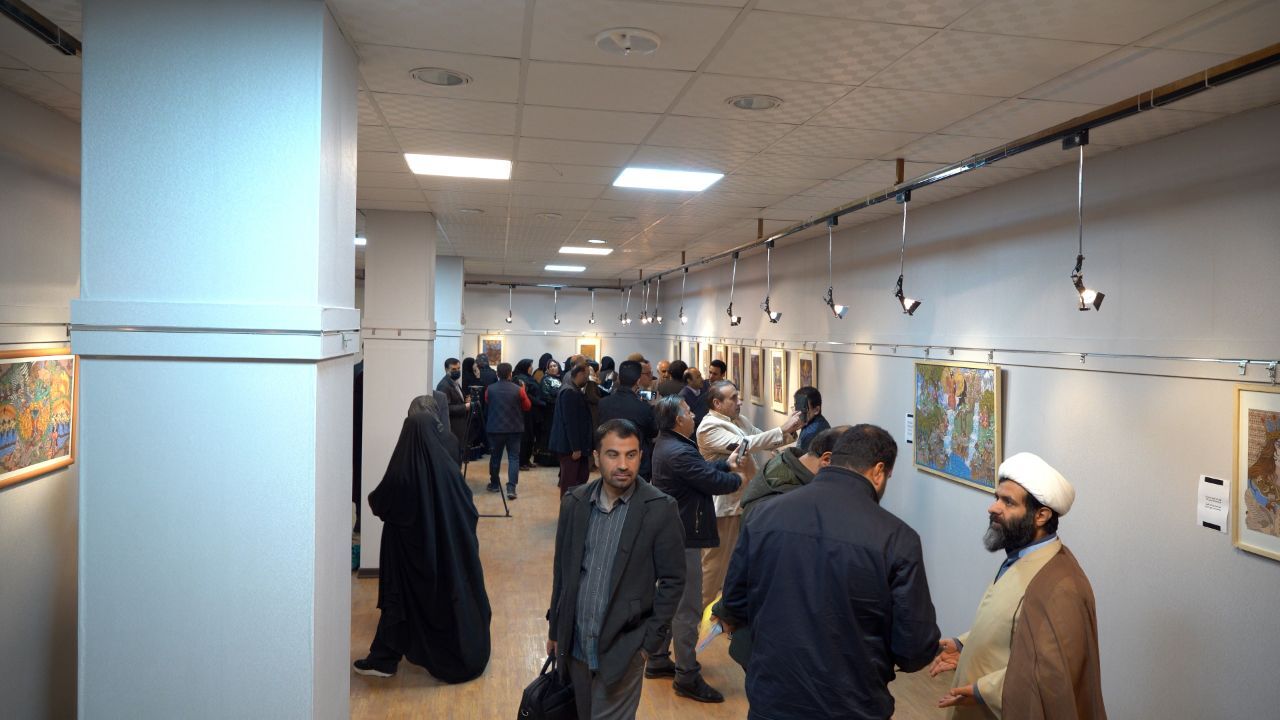 آیین افتتاحیه نمایشگاه «چند پرده از شاهنامه» در نگارخانه باران برگزار شد